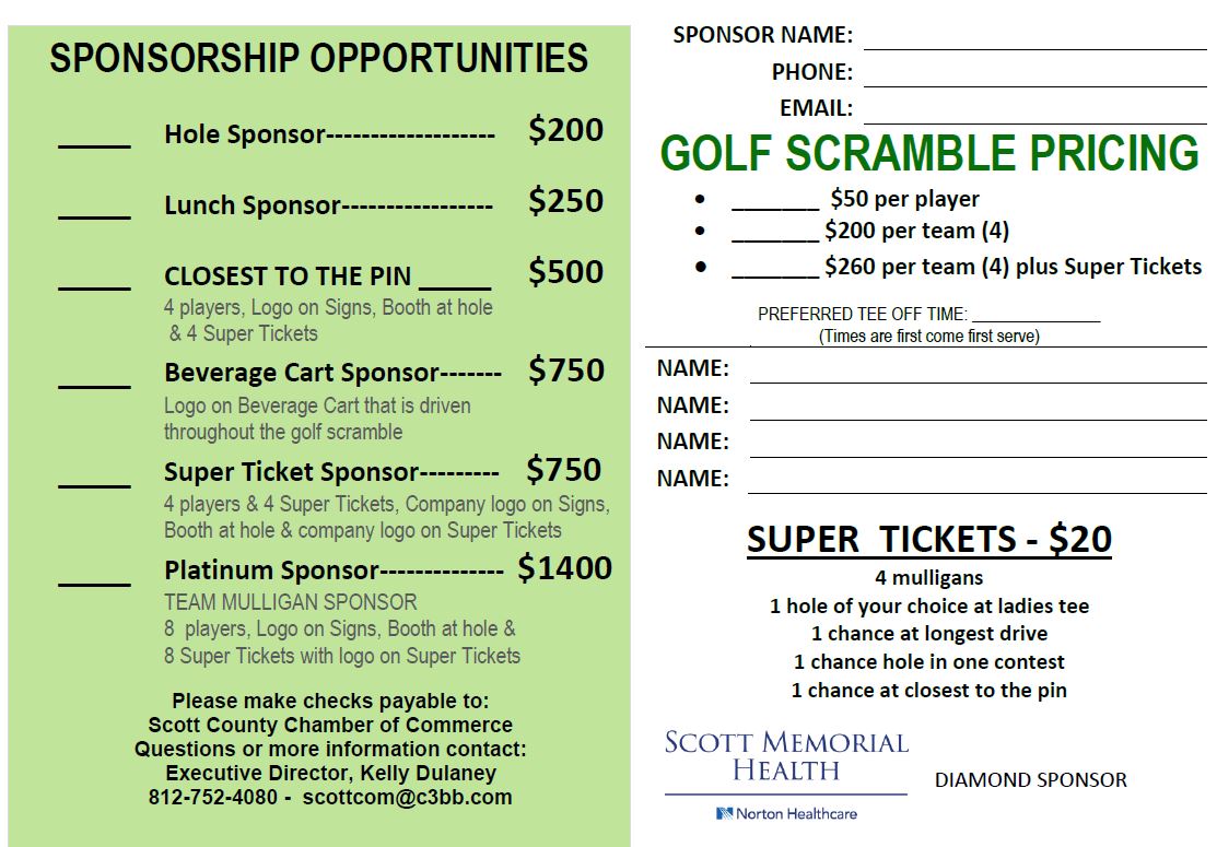 CHAMBER GOLF SCRAMBLE